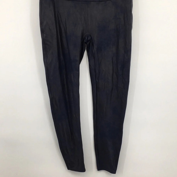 Spanx Leggings Womens 3X‎ Blue Faux Leather Ready To Wow Pull On High Waist - Picture 4 of 14
